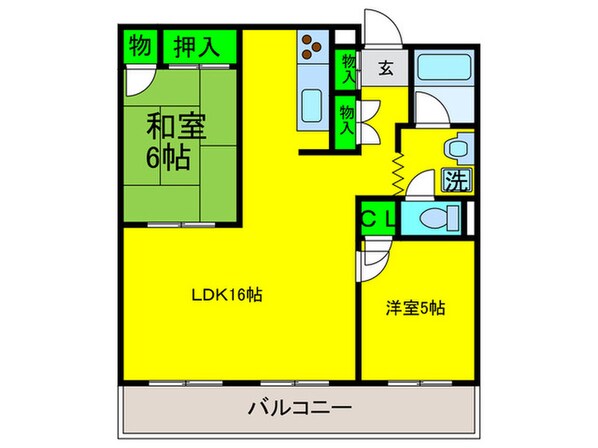 清川六番館の物件間取画像